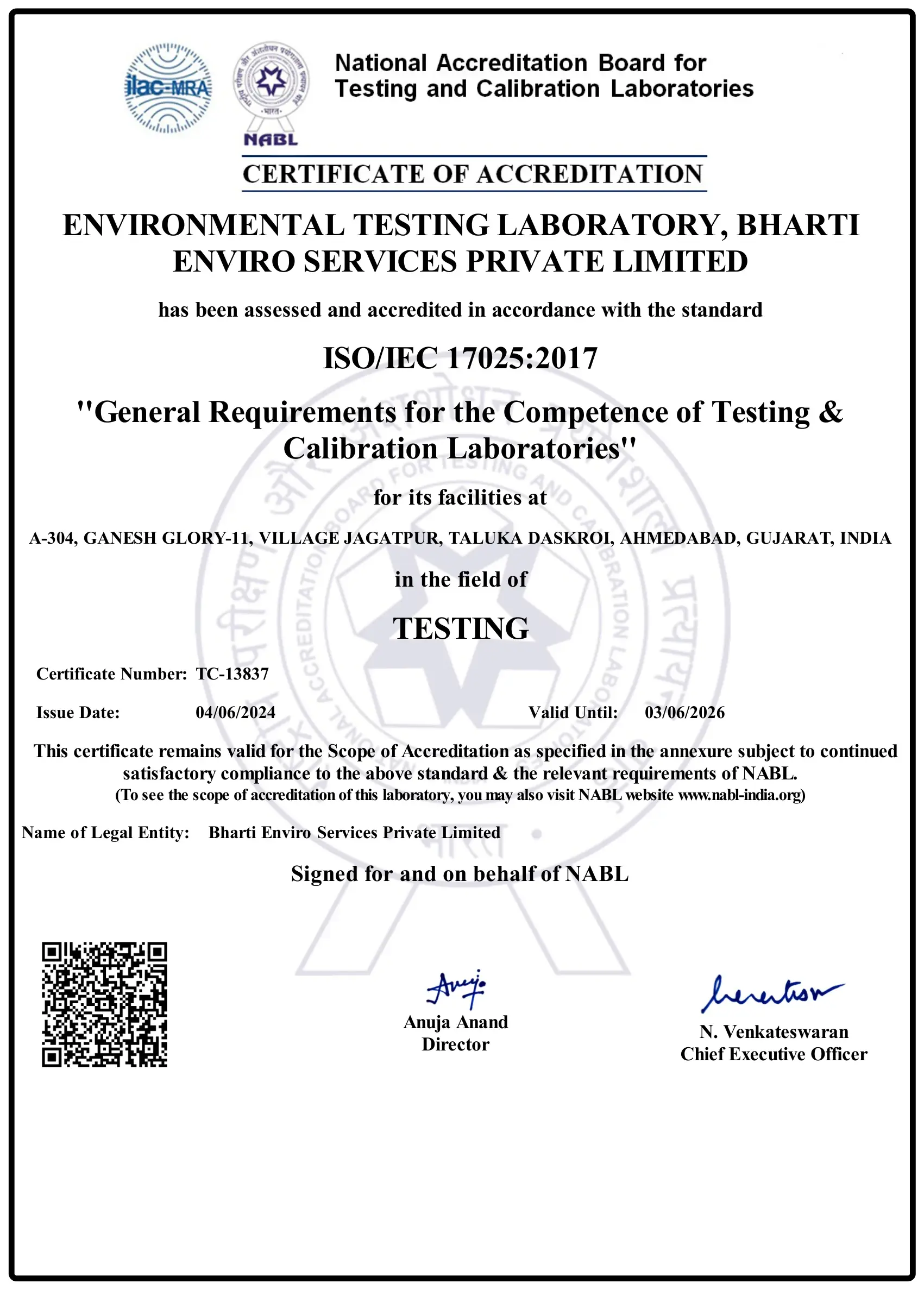 NABL Accreditation