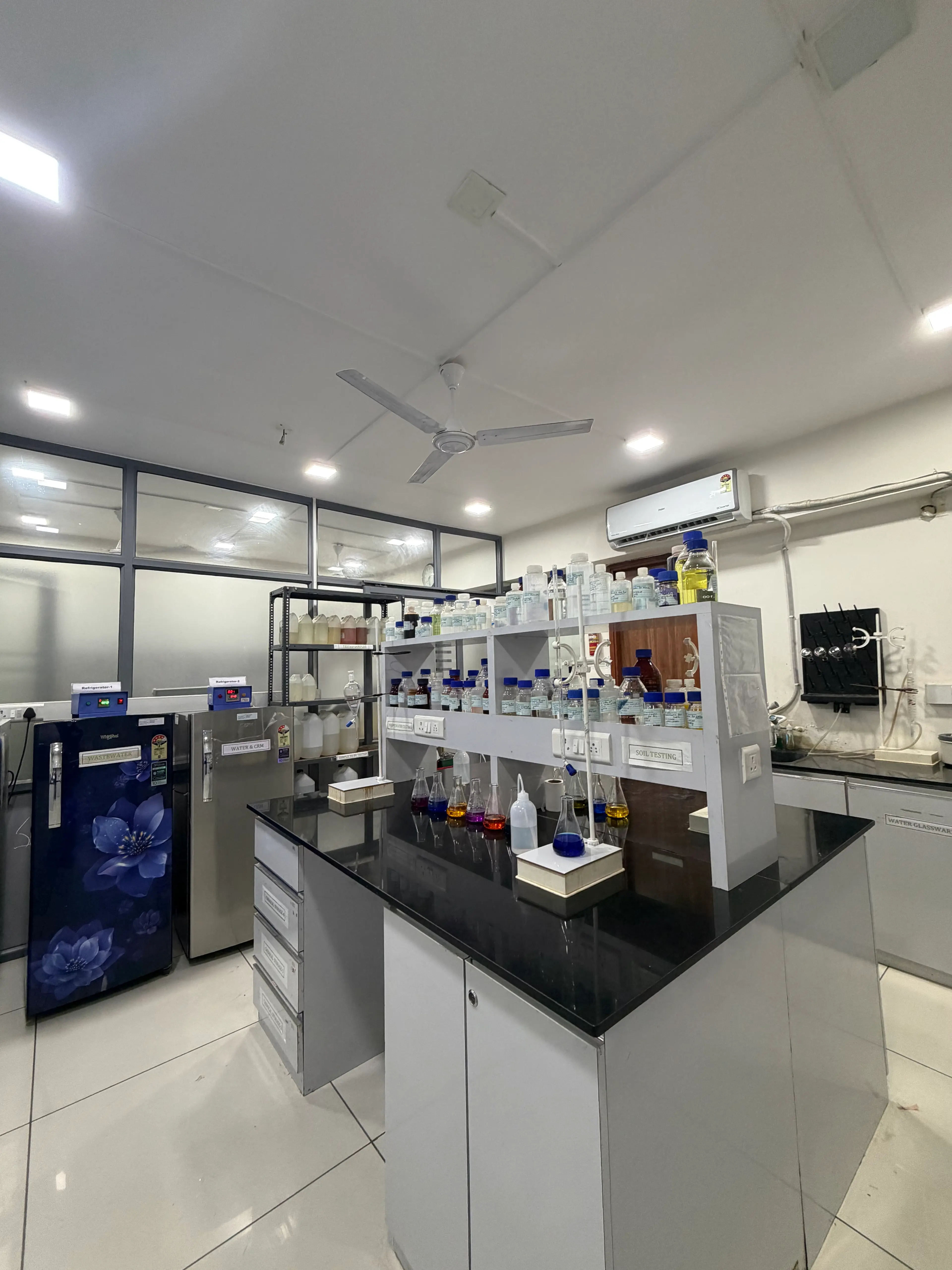 Soil and water testing laboratory